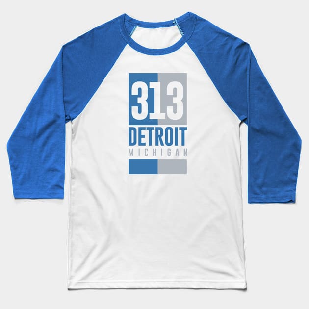 313 Detroit Baseball T-Shirt by J31Designs